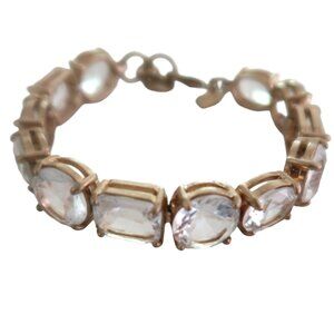 BANANA REPUBLIC Clear Crystal statement bracelet